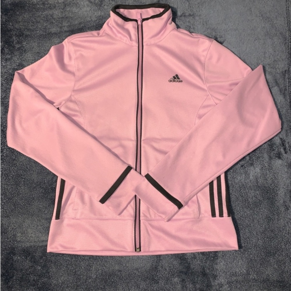 Lilac Adidas Zip Up Track Jacket